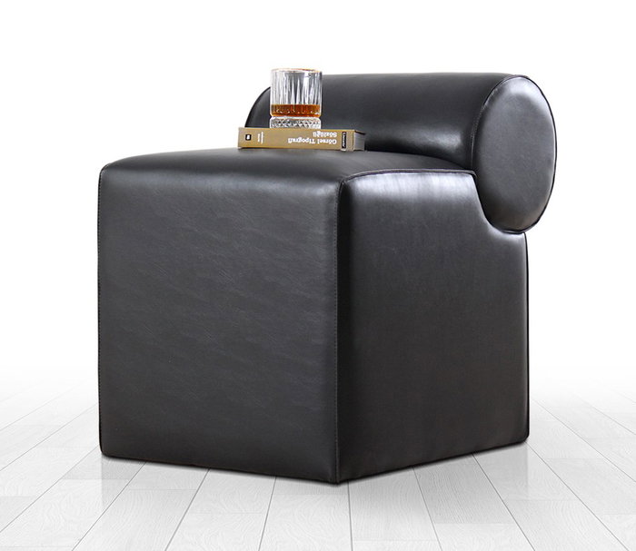 Atelier Del Sofa Rohin Deri Puf - Negro